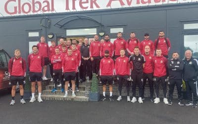 Crusaders FC enjoy the efficiency of Global Trek Aviation’s in-house airport security screening